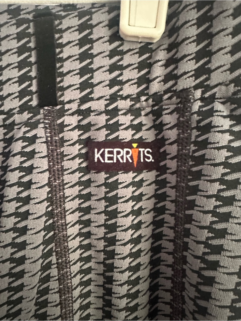 Kerrits Black & Gray Houndstooth Horseback Riding Britches - Picture 2 of 4